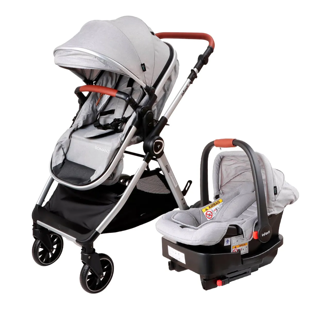 INFANTI - Coches Travel System Romanzo X1-D Gris Infanti