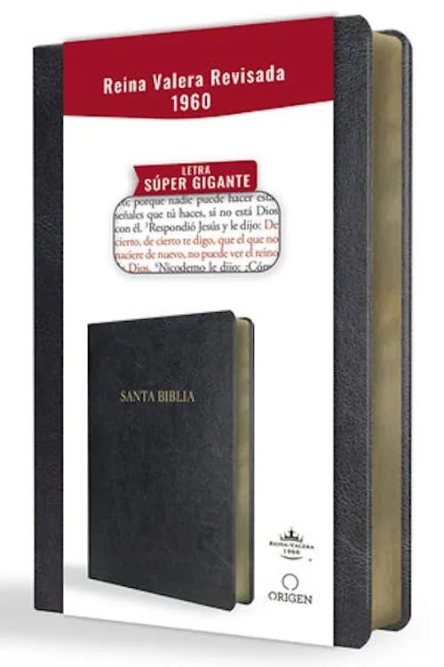 Biblia Reina Valera 1960 letra super gigante negro