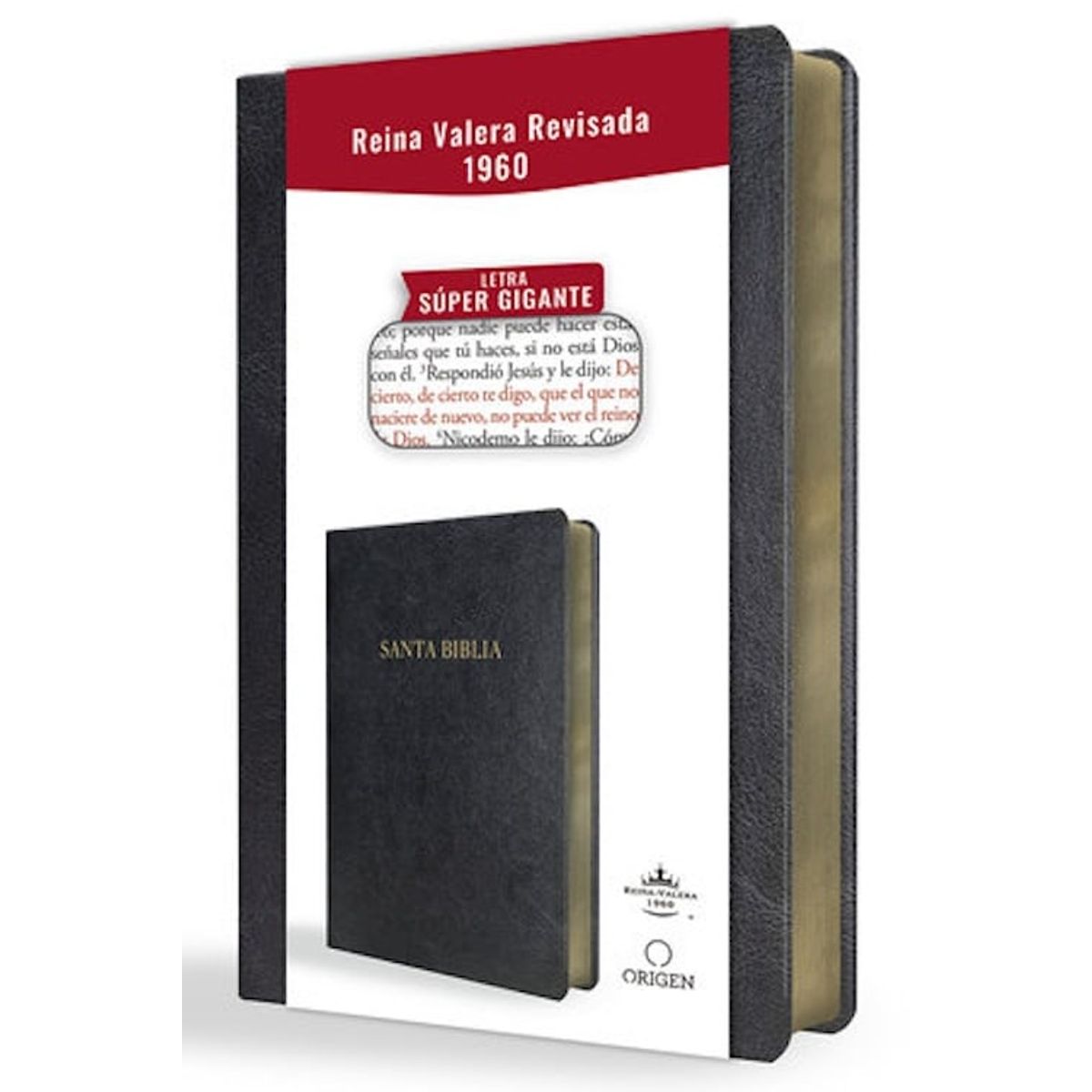 ORIGEN - Biblia Reina Valera 1960 letra súper gigante negro