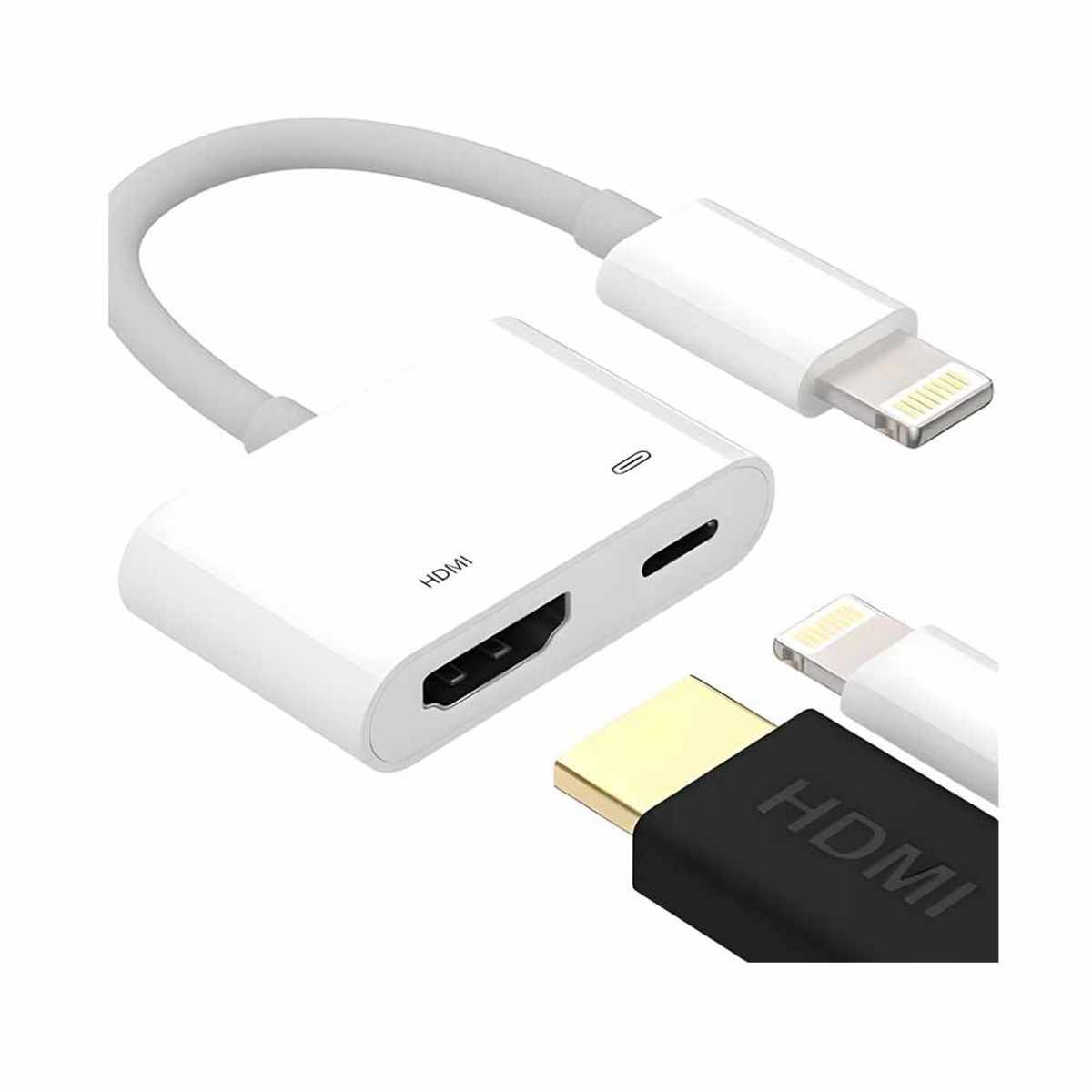 EON - Adaptador Compatible Lightning a HDMI 1080p Para iPhone