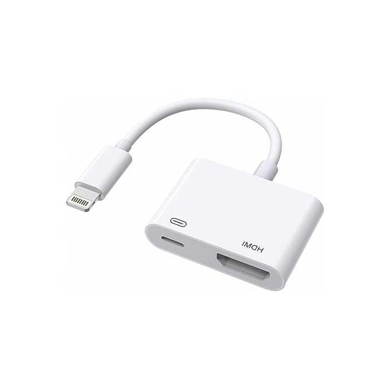 GENERICO - Adaptador Compatible Lightning A Hdmi + Puerto Carga
