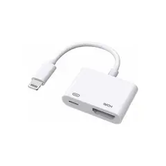 GENERICO - Adaptador Compatible Lightning A Hdmi + Puerto Carga