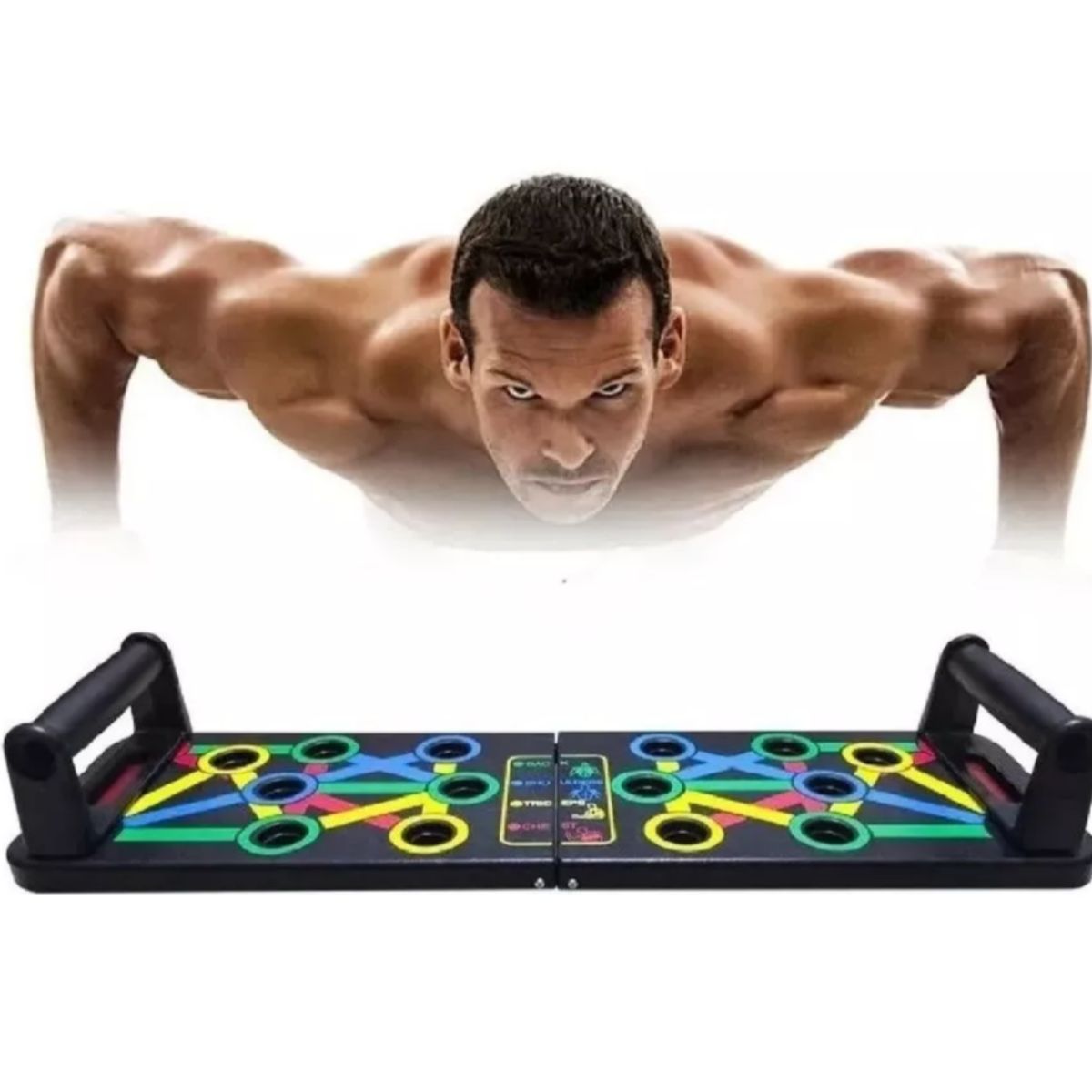 GENERICO - Tabla de flexiones multifuncional portátil gimnasio hogar