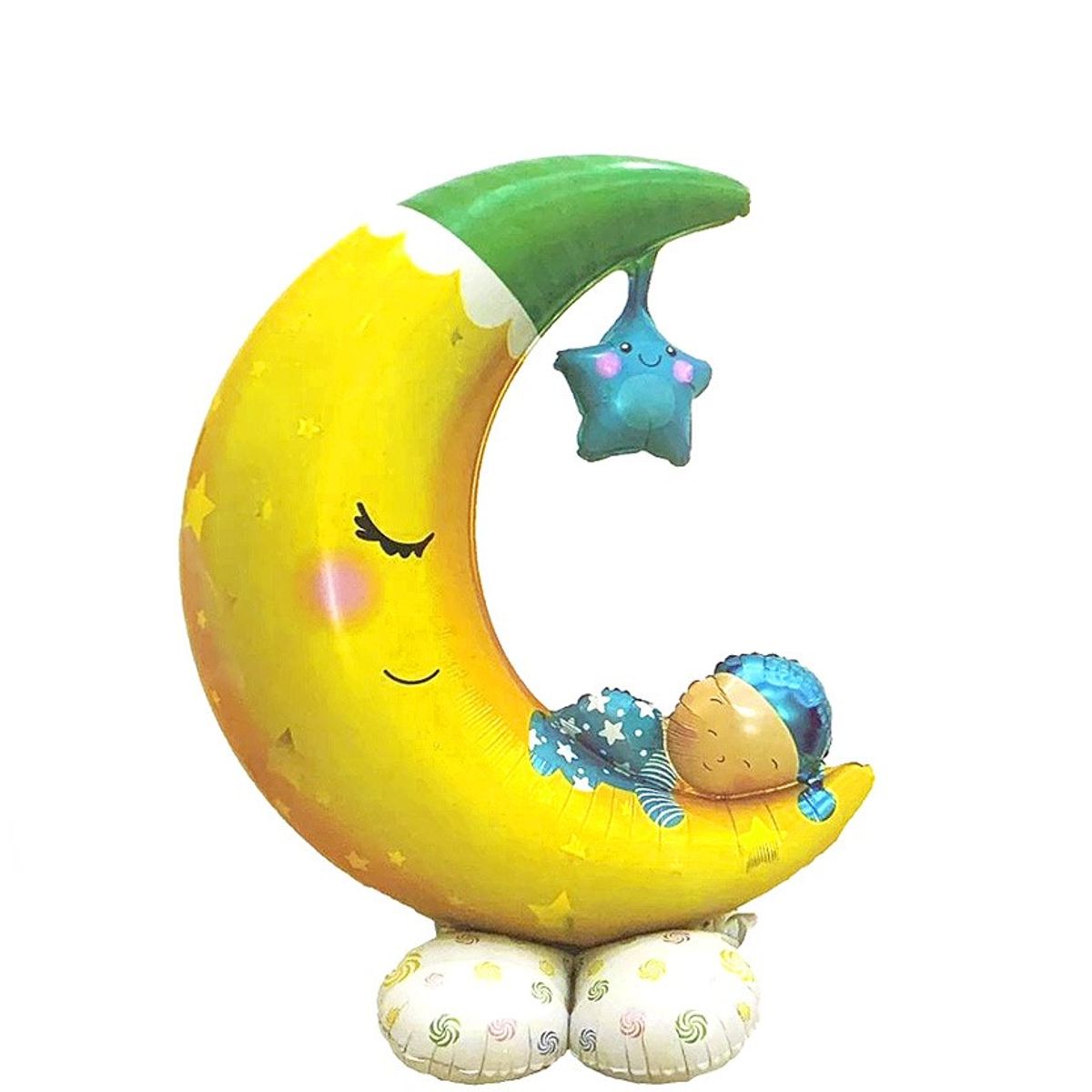 GENERICO - CENTRO MESA GLOBO METALICO LUNA X1