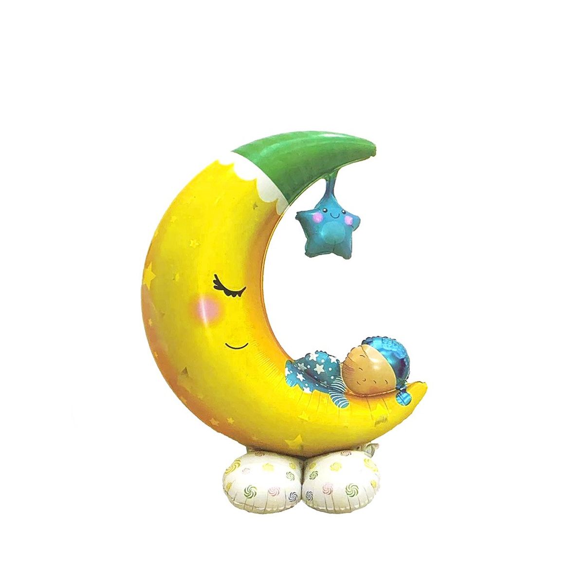 GENERICO - CENTRO MESA GLOBO METALICO LUNA X1