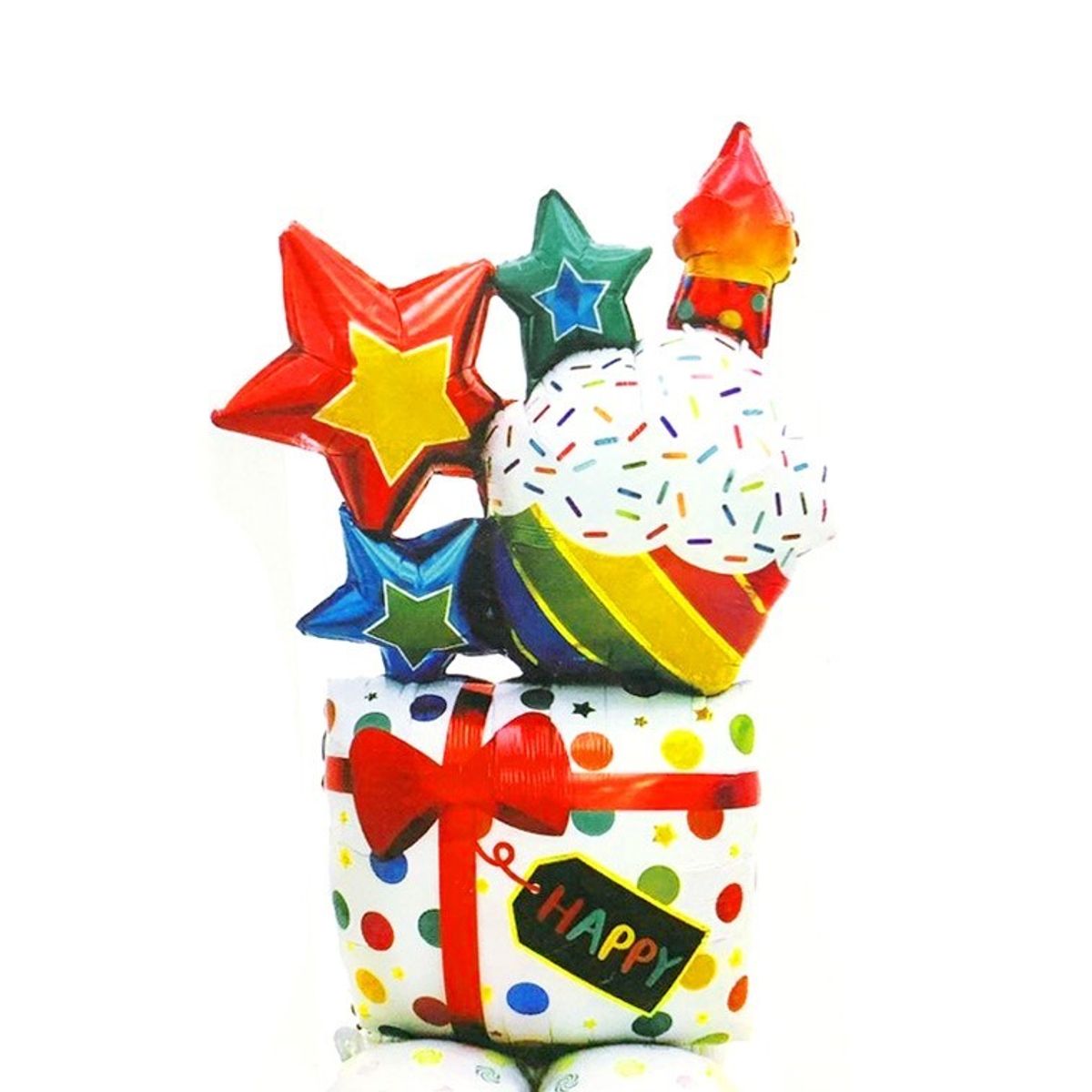 GENERICO - CENTRO MESA GLOBO METALICO REGALOS X1