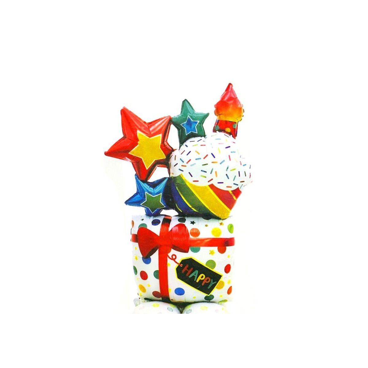 GENERICO - CENTRO MESA GLOBO METALICO REGALOS X1