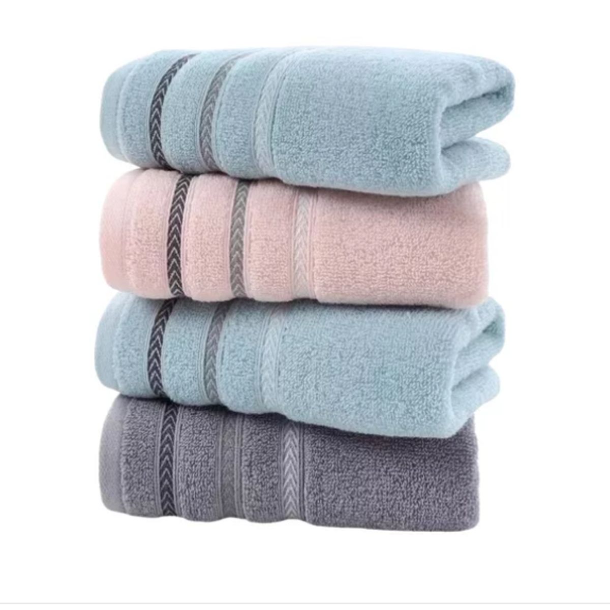 GENERICO - Pack 6 Toallas De Manos Algodon Baño Cocina 35x75 Cm