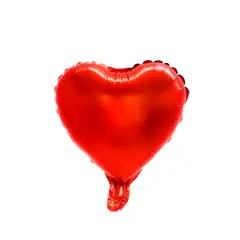 GENERICO - GLOBO METALICO 10 CORAZON ROJO 25CM X 50 UNI