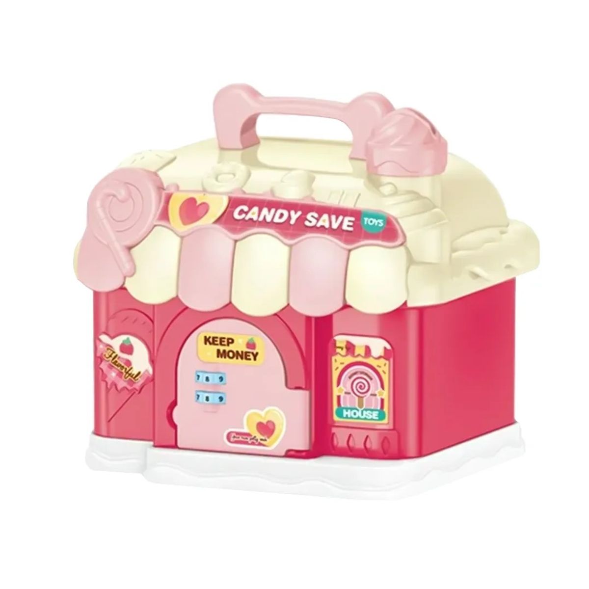 GENERICO - Alcancía Diseño Heladería Niños Color Rosa