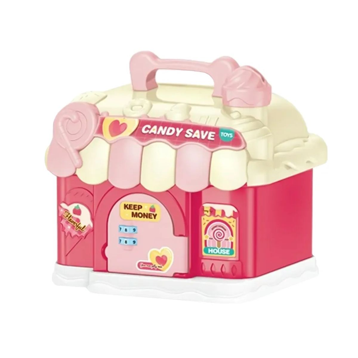 GENERICO - Alcancía Diseño Heladería Niños Color Rosa