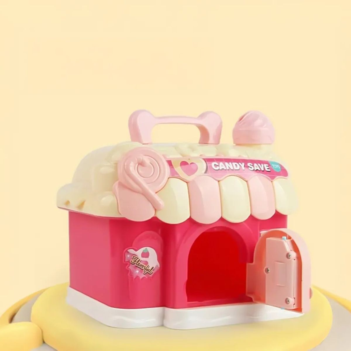 GENERICO - Alcancía Diseño Heladería Niños Color Rosa