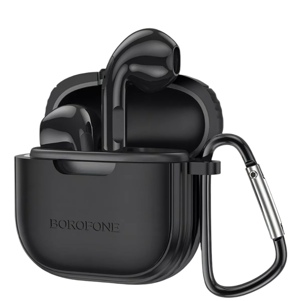 GENERICO - Audifono Inalambrico Bluetooth Case Goma Borofone BW29 Negro