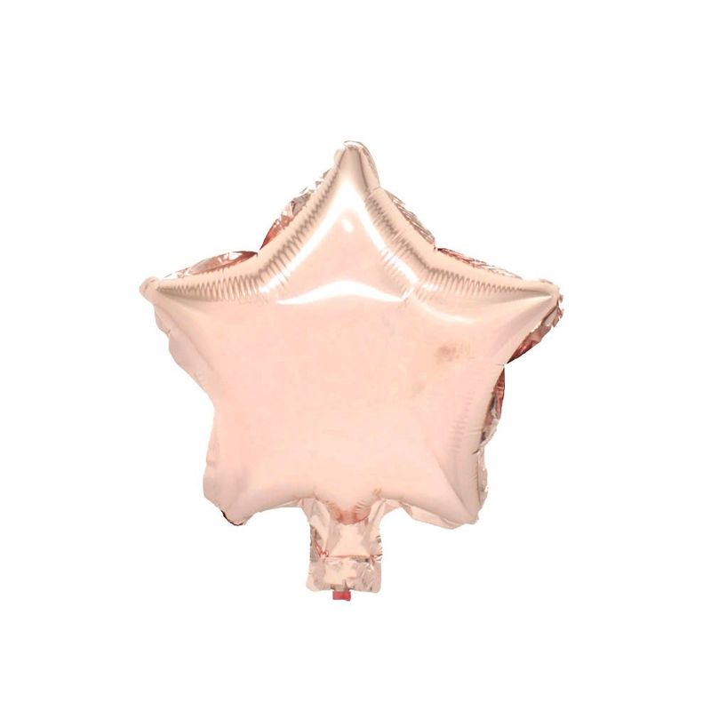 GENERICO - GLOBO METALICO 10 ESTRELLAS ROSE GOLD X50 UNI