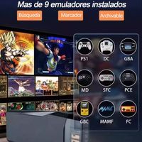 Game Stick 4K con 2 Controles Inalámbricos Pendrive de Juegos