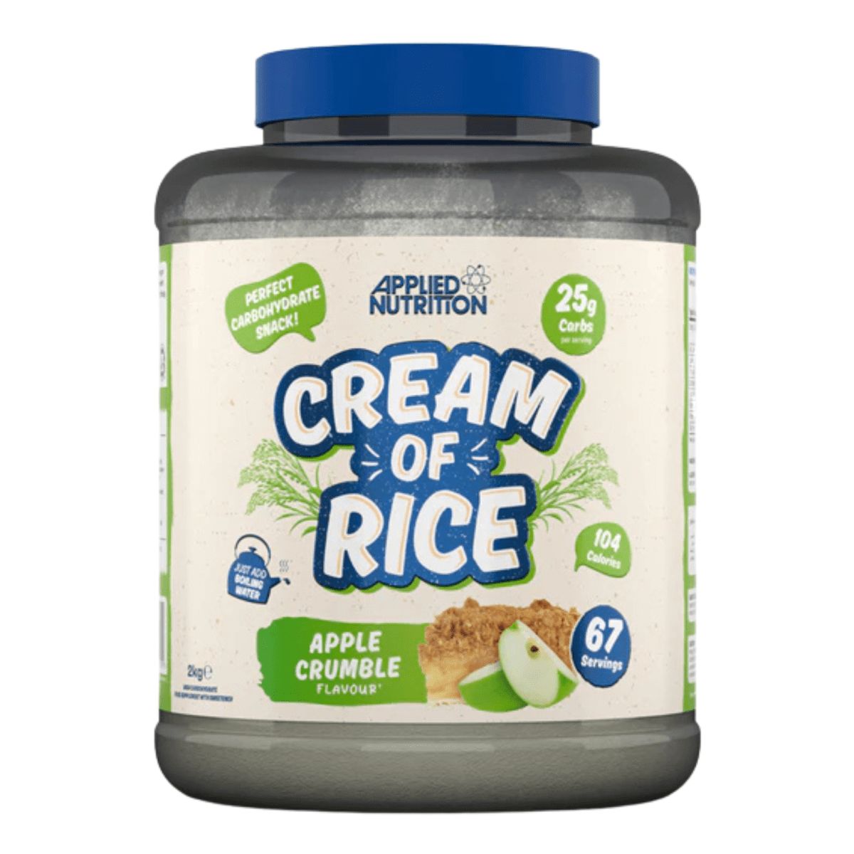 APPLIED NUTRITION - Cream of Rice Applied Nutrition 4.4 Libras 67 Servicios. MANZANA