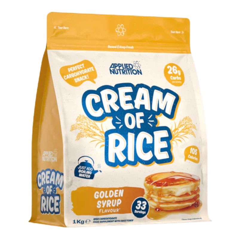 APPLIED NUTRITION - Cream of Rice Applied Nutrition 2.2 Libras 33 Servicios. GOLDEN SYRUP