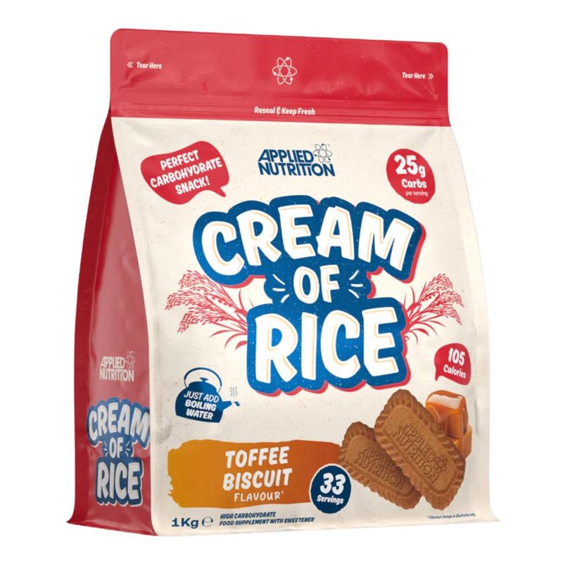 APPLIED NUTRITION - Cream of Rice Applied Nutrition 2.2 Libras 33 Servicios. TOFFEE