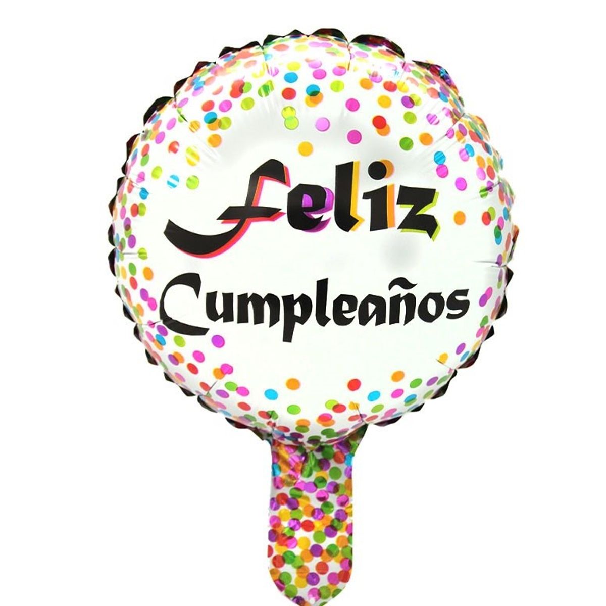 GENERICO - GLOBO METALICO 10 F.C REDONDO POLKA DORADO X50 UNI