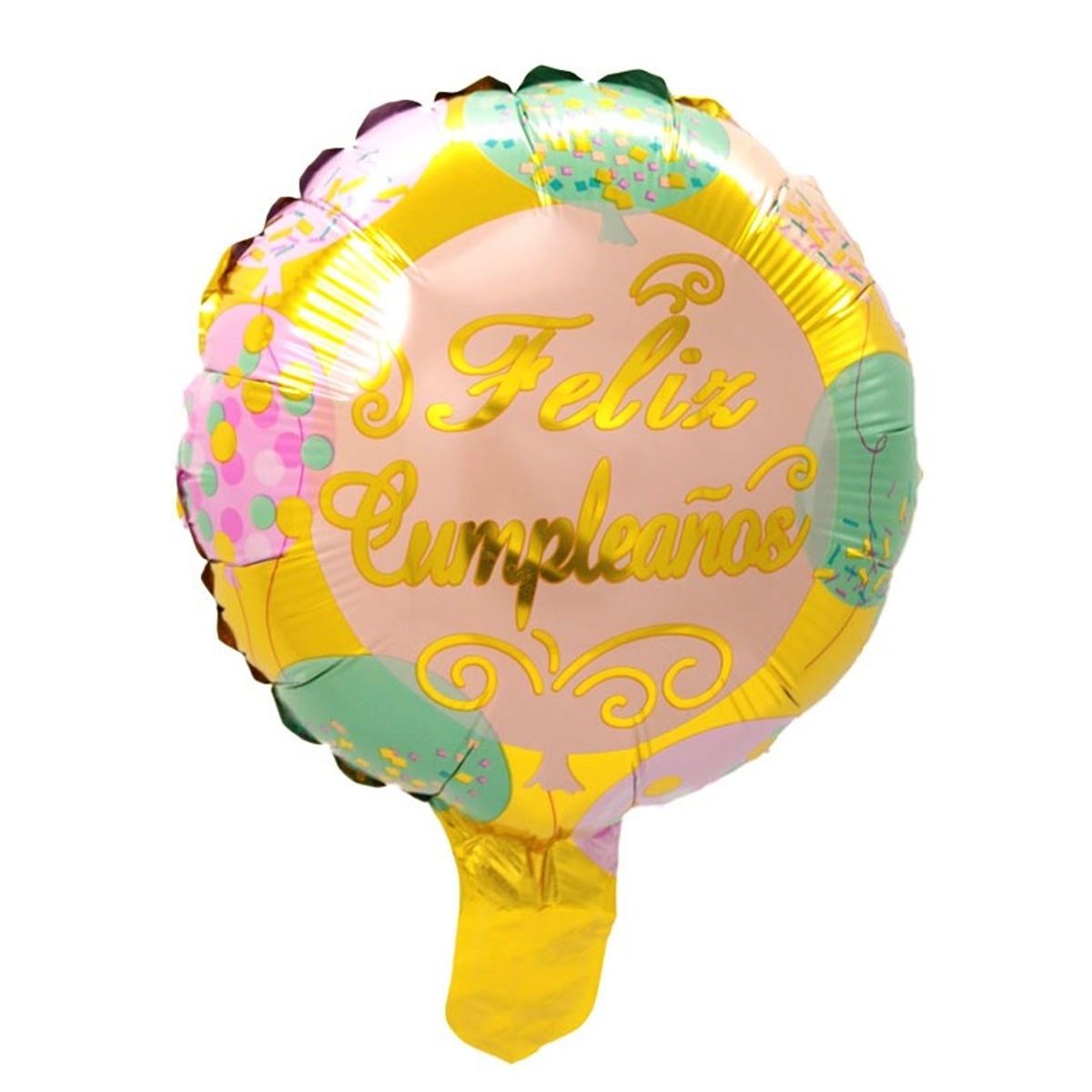 GENERICO - GLOBO METALICO 10 F.C REDONDO ROSEGOLD X50 UNI