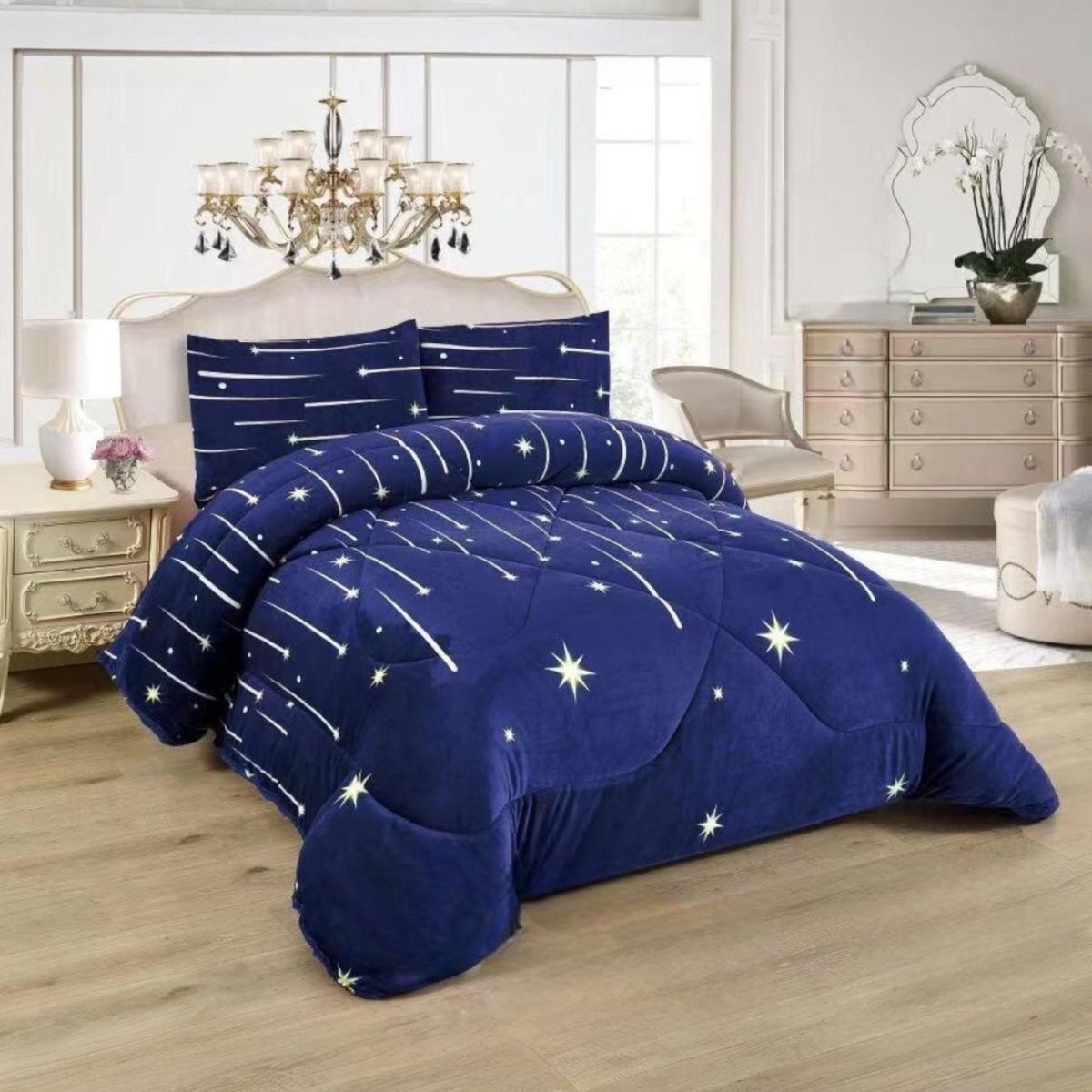 GENERICO - Cubrecama Plush con Chiporro 2 plazas mod02.