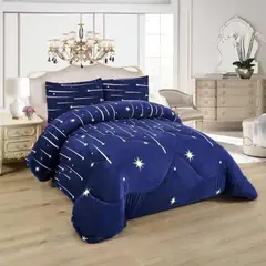 GENERICO - Cubrecama Plush con Chiporro 2 plazas mod02.