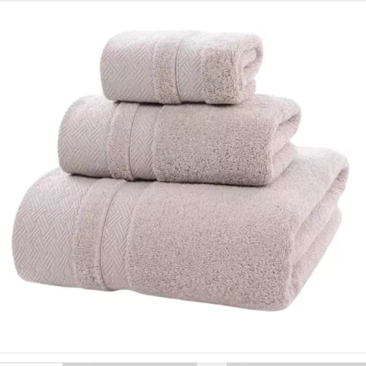 GENERICO - Pack 3 Toalla Cuerpo Mano Cara 100% Algodon Suave Absorbente