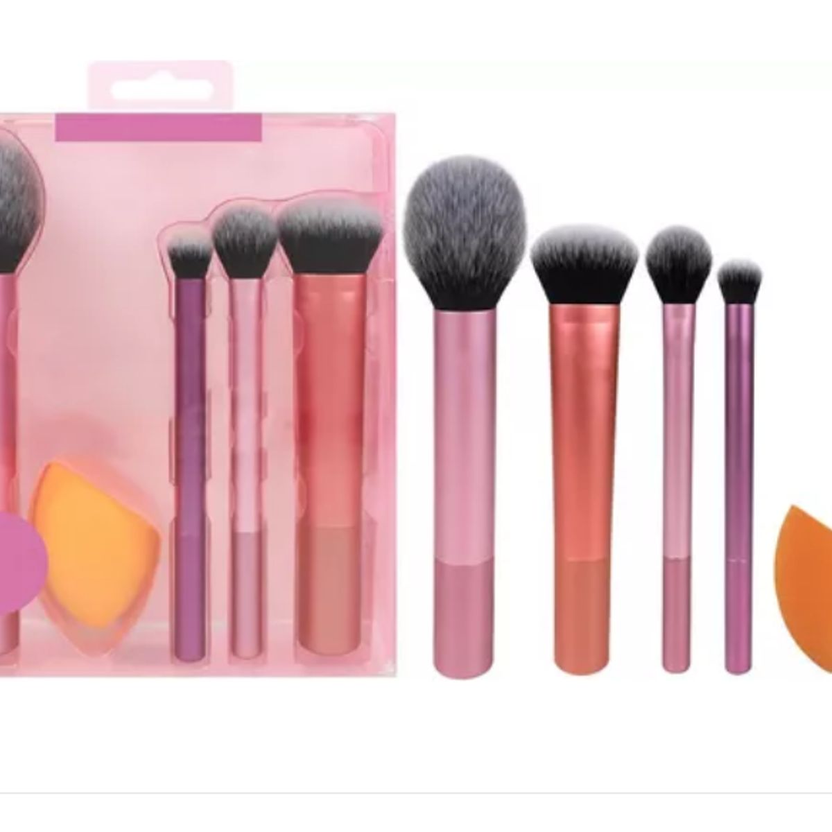 GENERICO - Set Brochas Maquillaje Con Esponja