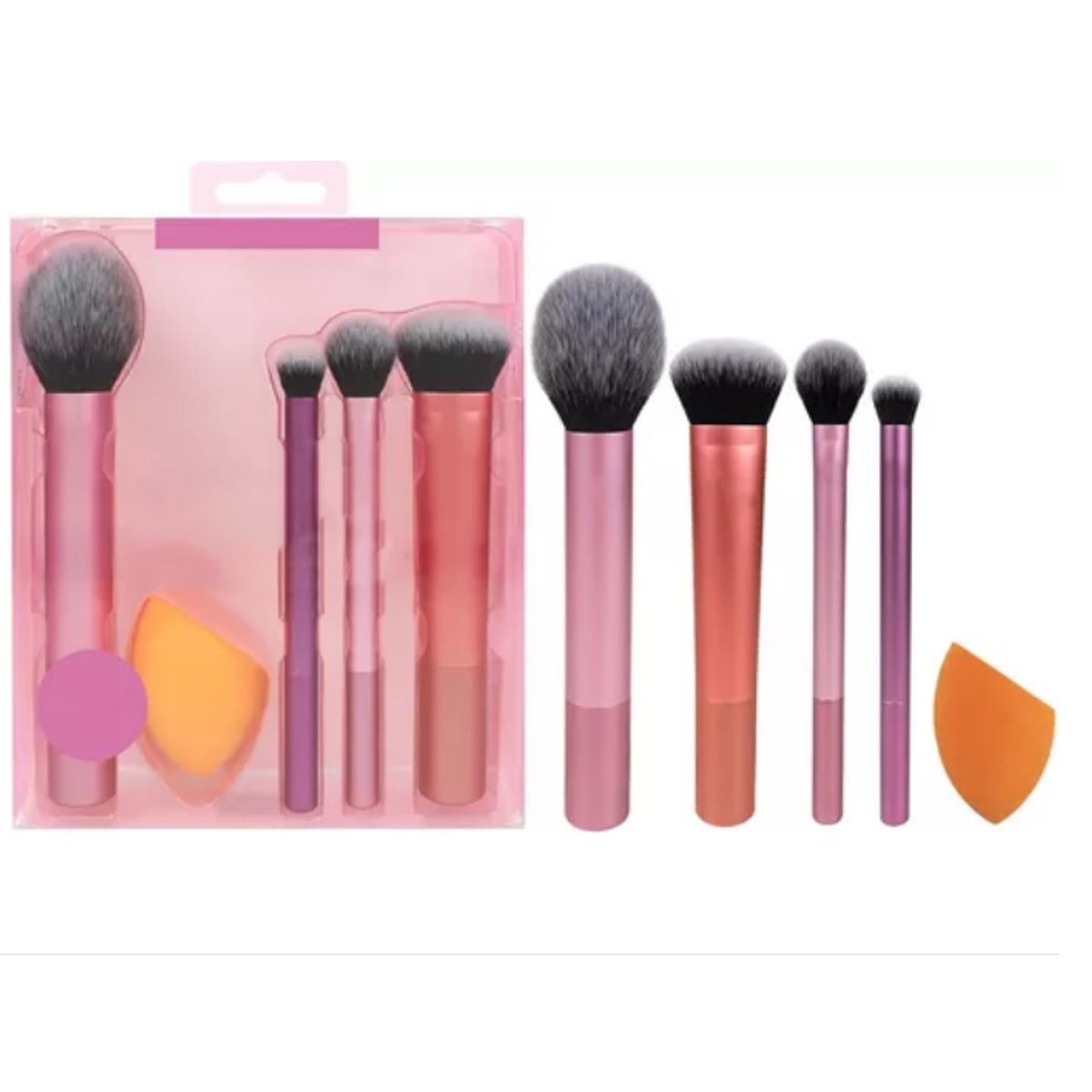 GENERICO - Set Brochas Maquillaje Con Esponja