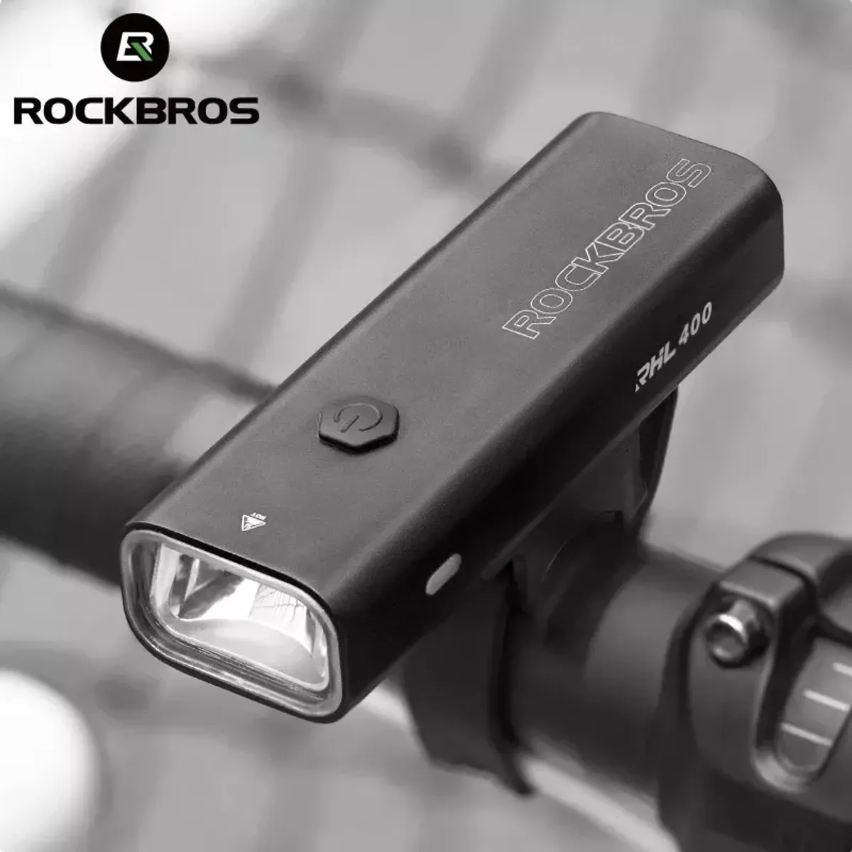 ROCKBROS - Luz Linterna Bicicleta Carga Rápida Usb-c Rockbros 400lm
