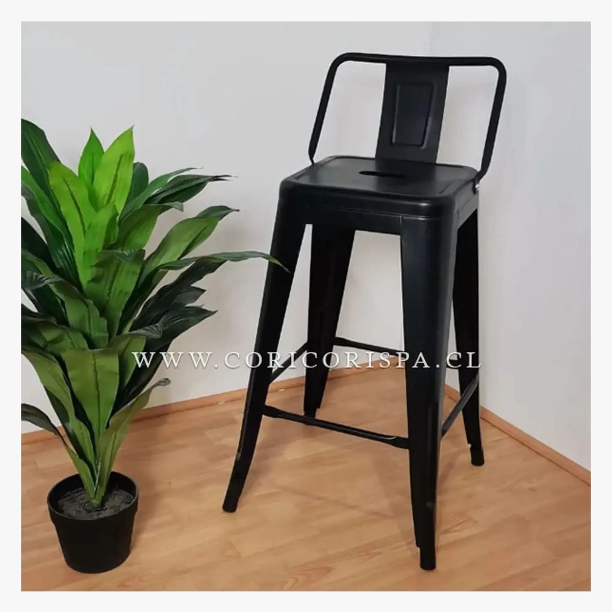 CORI CORI - Taburete Tolix 63≈64cms Negro