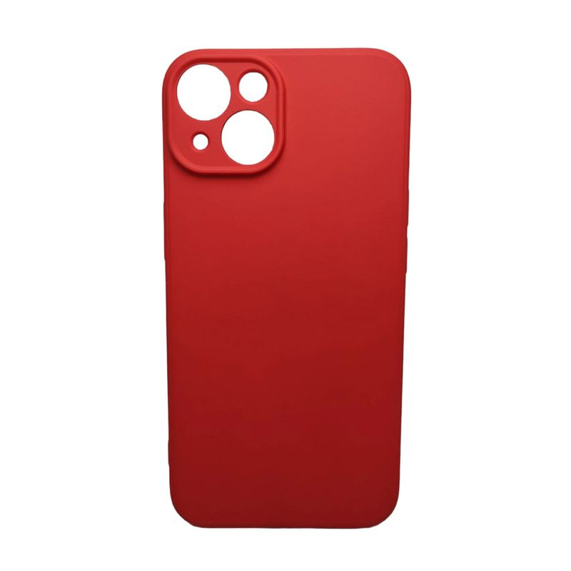 GENERICO - PROTECTOR CARCASA SILICONA ANTISHOCK PARA IPHONE 14 - CUBRECAM ROJA
