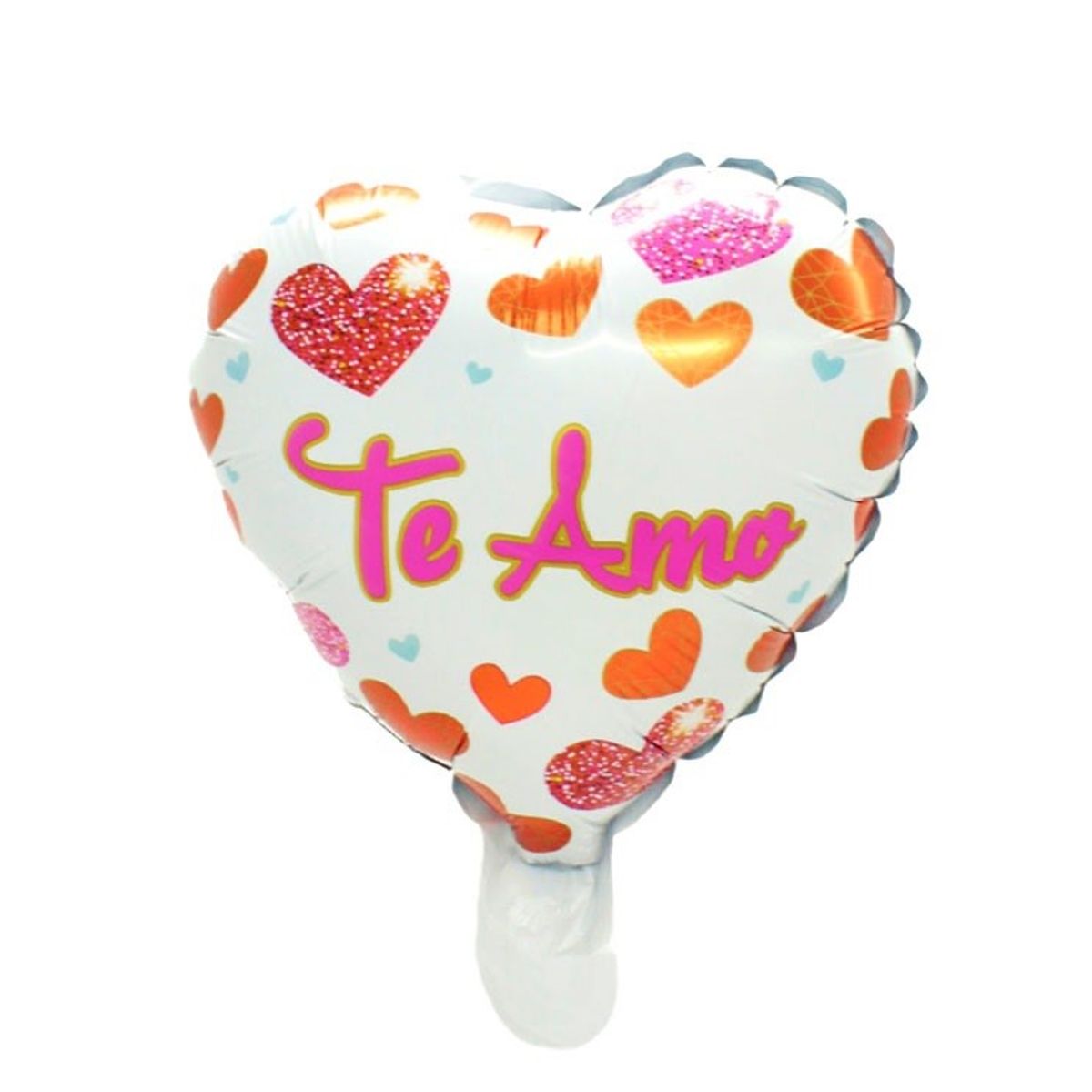 GENERICO - GLOBO METALICO 10 TE AMO BLANCO X50 UNI