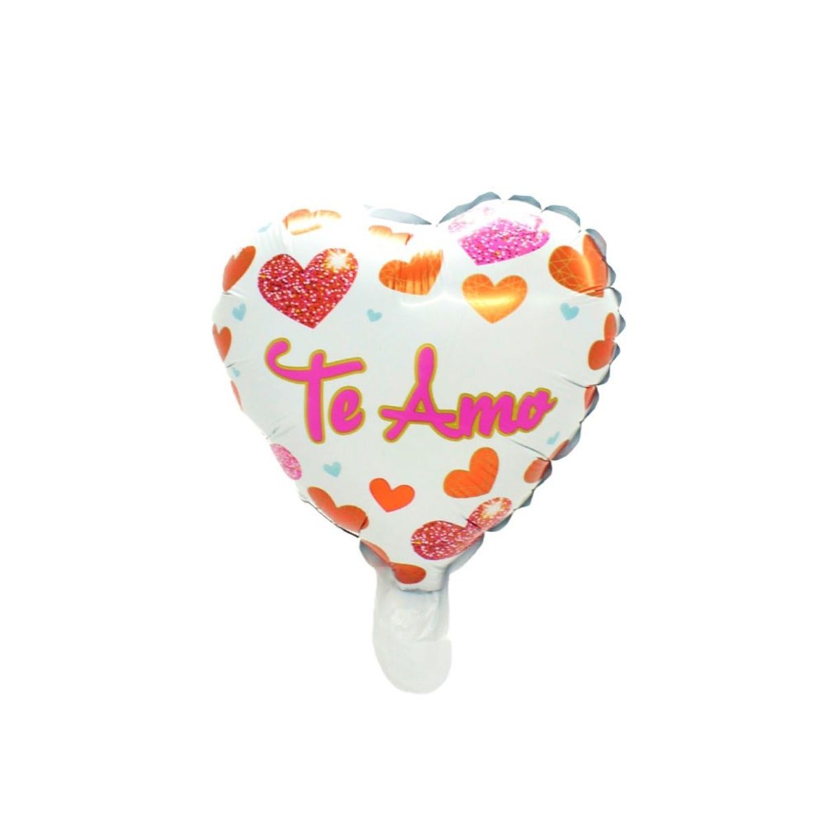 GENERICO - GLOBO METALICO 10 TE AMO BLANCO X50 UNI