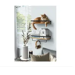 GENERICO - Repisas Flotantes De Madera Modernas Kit X2 Colores