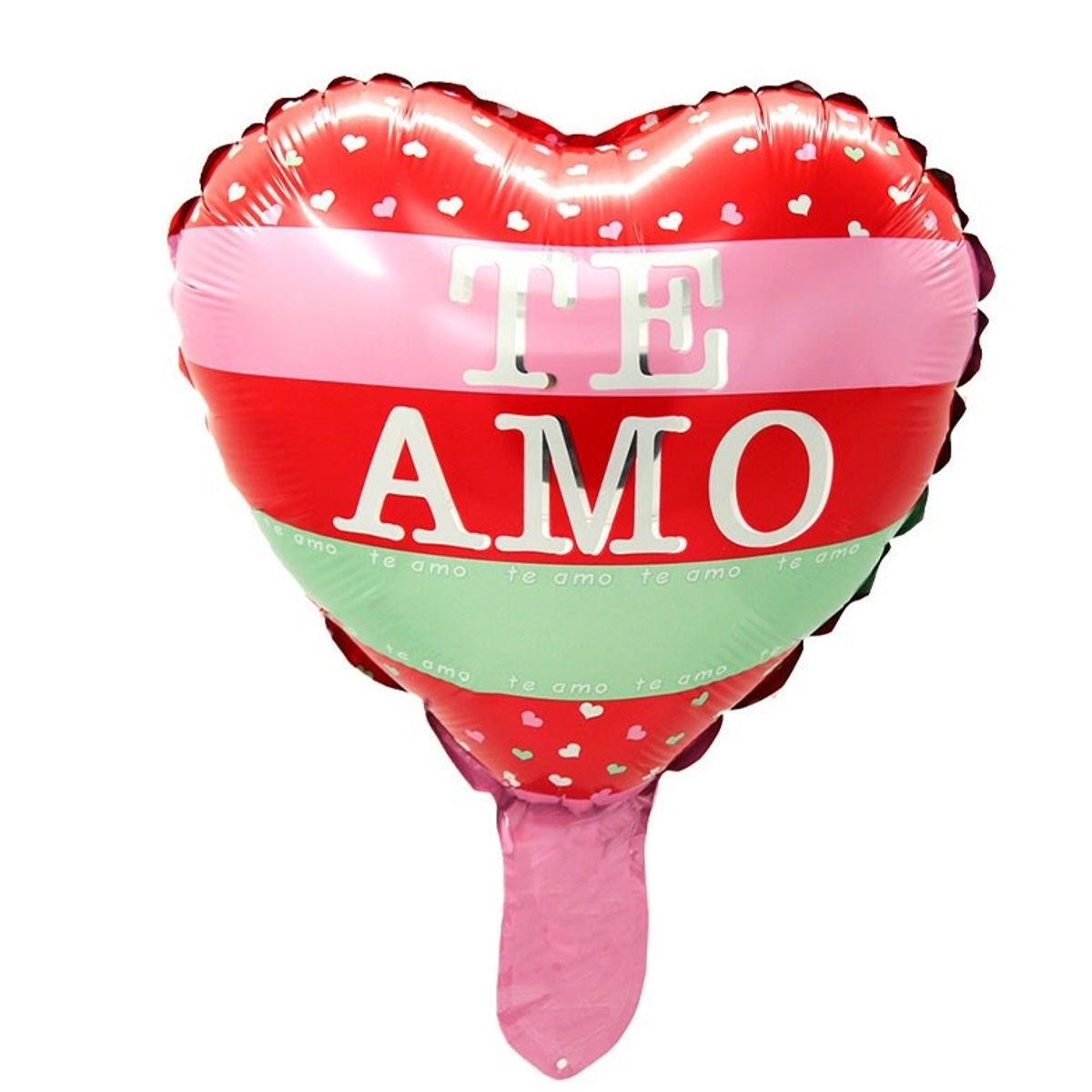 GENERICO - GLOBO METALICO 10 TE AMO LINEAS X50 UNI