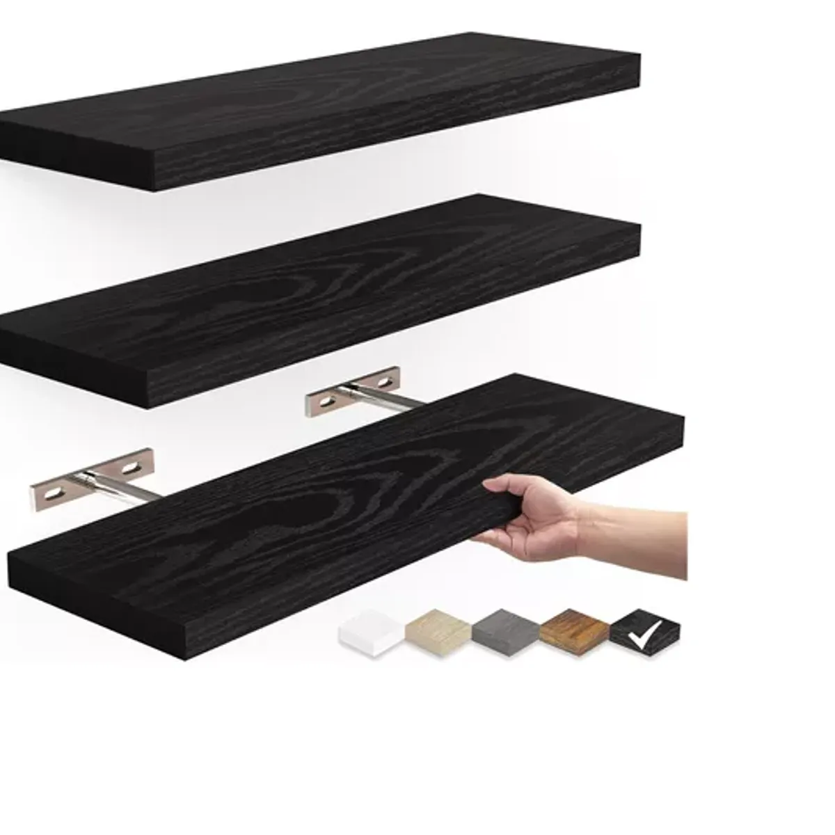 GENERICO - Repisas Flotantes De Madera Mdf Premium Kit X3