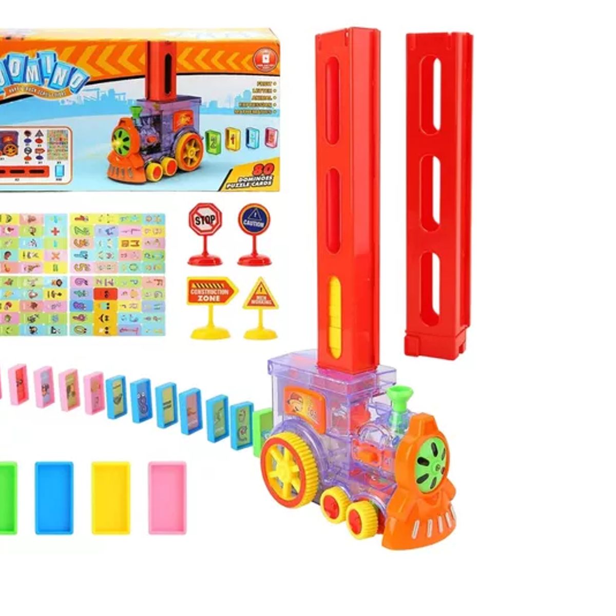 GENERICO - Tren Juguete Dominó Automático Juego Para Niños Y Niñas