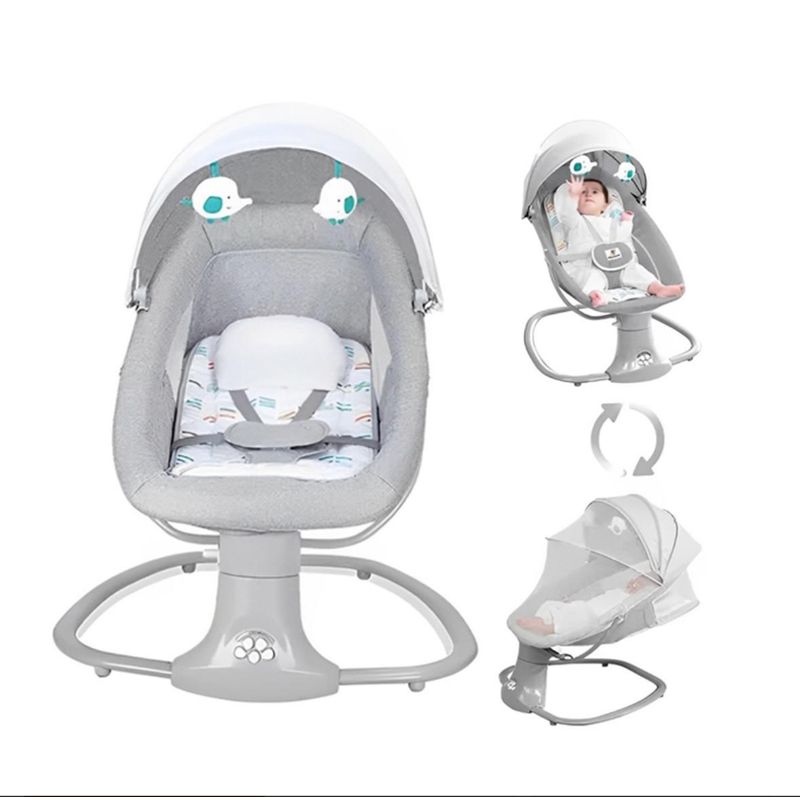 ACTUAL - Silla Mecedora Columpio Bebé Inteligente Con Bluetooth