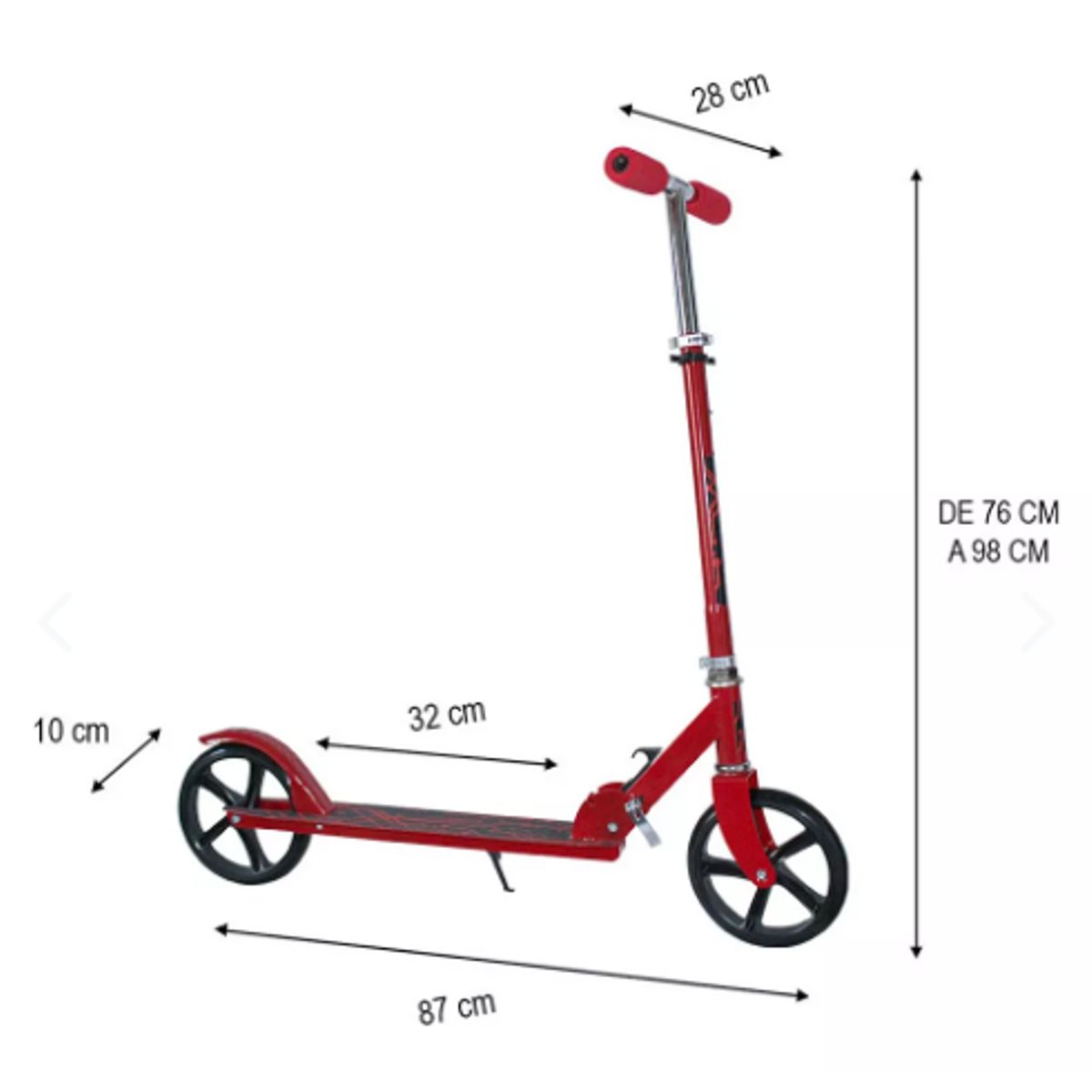 GENERICO - Scooter Metalico 2 Ruedas 200mm