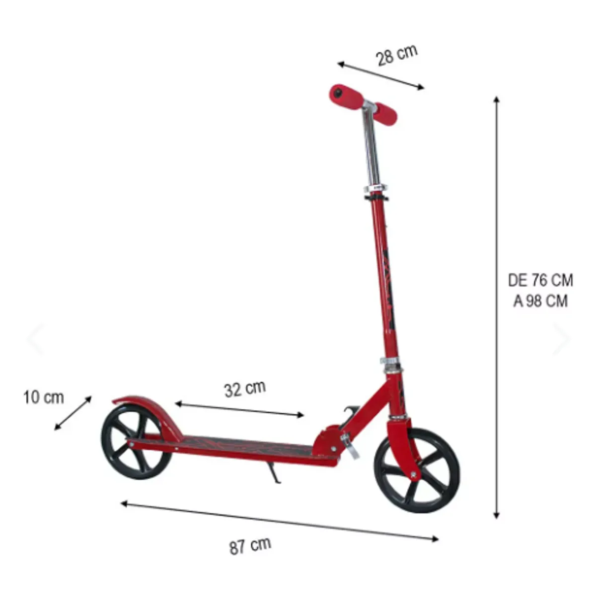 GENERICO - Scooter Metalico 2 Ruedas 200mm