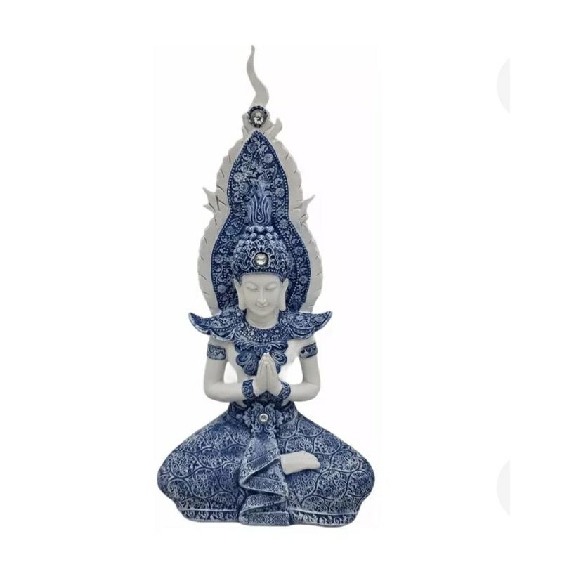 GENERICO - BUDA EN ESTADO DE MEDITACION BLANCO 29 CM