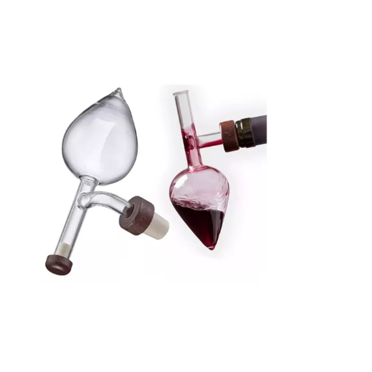 GENERICO - Aireador De Vinos Oxigenador Vidrio Decantador Gota Cristal