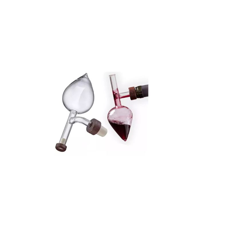 GENERICO - Aireador De Vinos Oxigenador Vidrio Decantador Gota Cristal