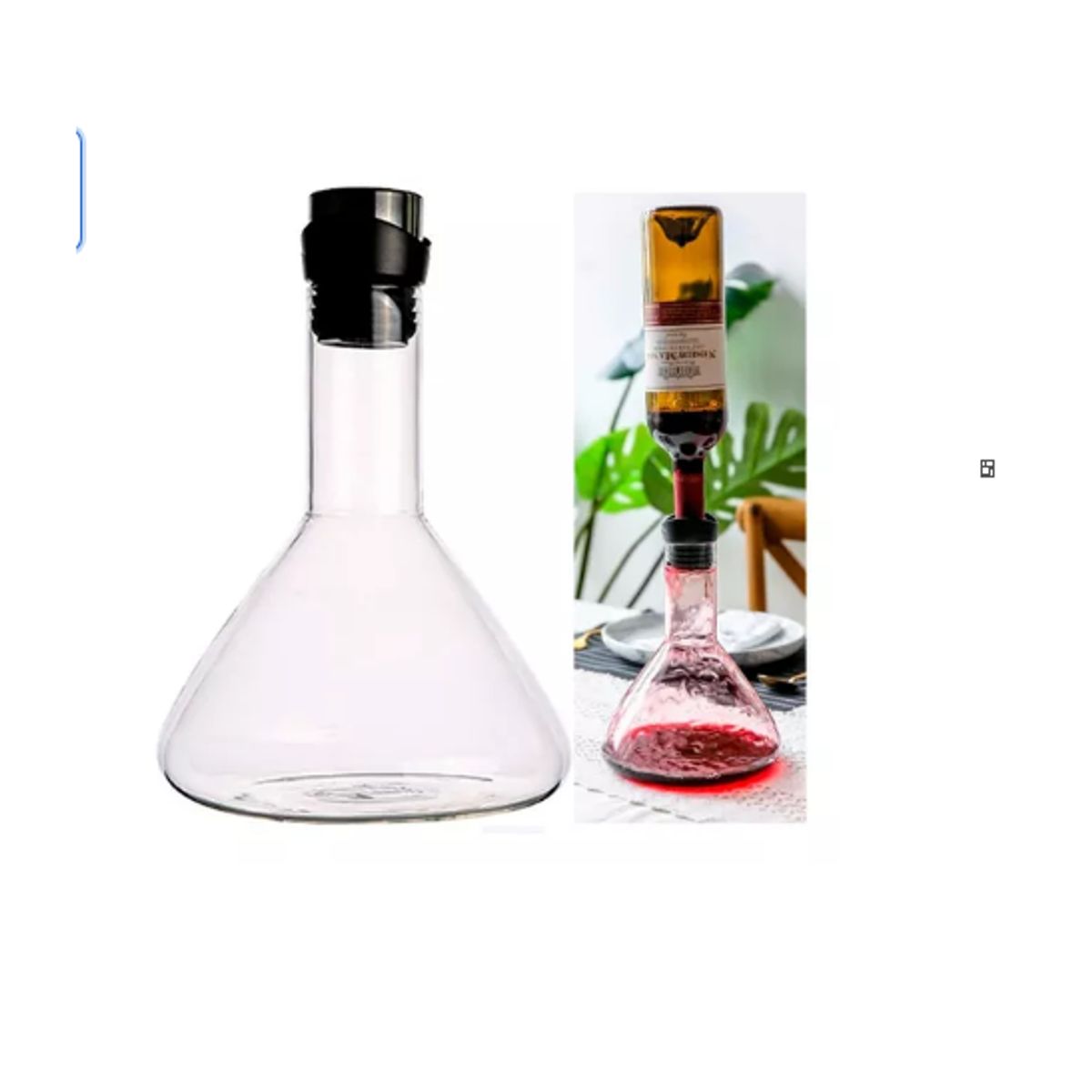 GENERICO - Aireador Decantador 1lts Carafe De Vino Oxigenador