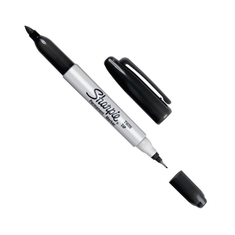 SHARPIE - Marcador Permanente Sharpie Doble Punta Negro