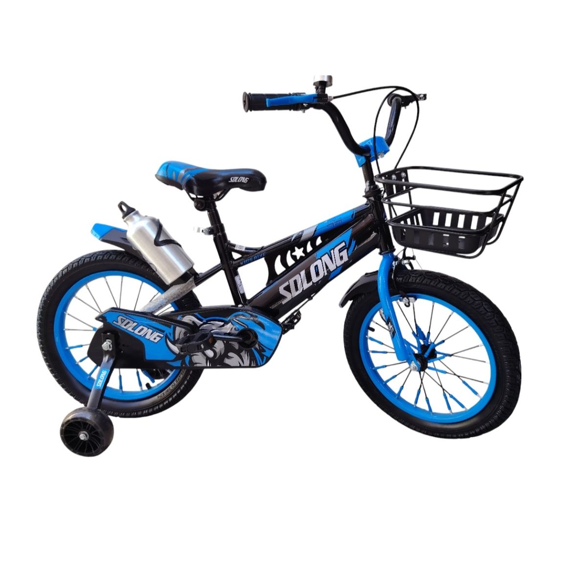 GENERICO - Bicicleta aro 16 de 4 a 6 años, con ruedas de aprendizaje