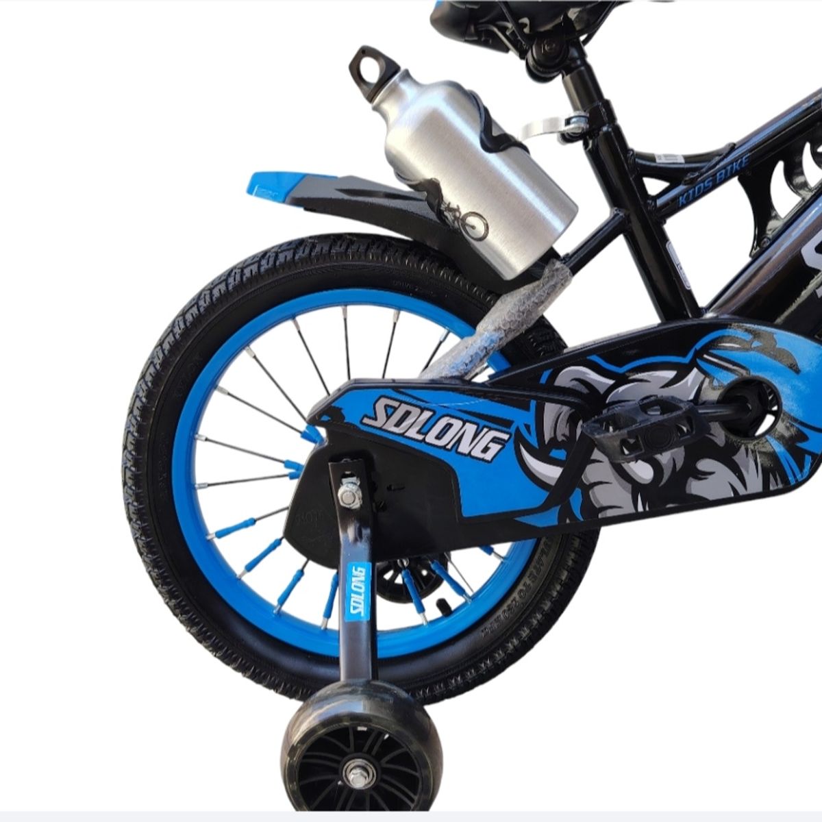 GENERICO - Bicicleta aro 16 de 4 a 6 años, con ruedas de aprendizaje