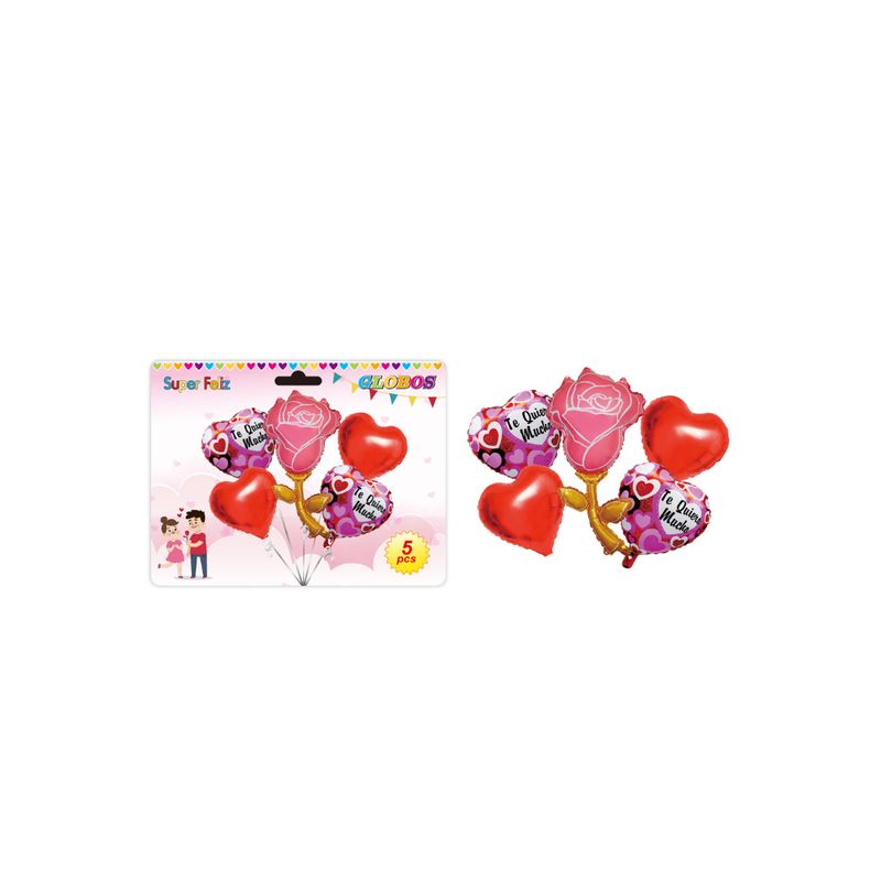 GENERICO - SET DE GLOBOS DE 5 PCS