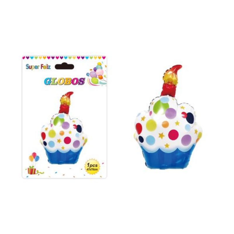 GENERICO - GLOBOS CUPCAKE 1 PCS 47 CM X 70 CM